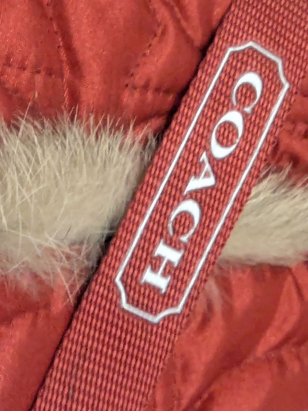 Coach Y2K Mackenzie Rabbit Fur Wedge Knee High Monogram Logo Boots Women's 9 - Picture 5 of 15